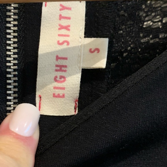 Like New Eight Sixty Black Bodycon Cocktail Dress with Lace Cutouts in Size S - Picture 4 of 7